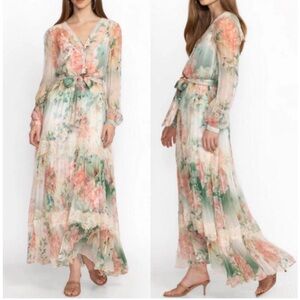 Johnny Was Multicolor Floral Long Sleeve Dress. This is just the shear shell